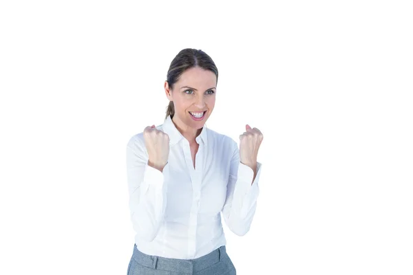 Mujer de negocios con una mirada determinada — Foto de Stock