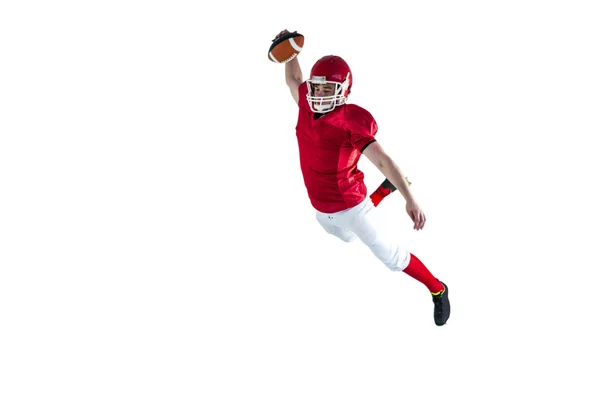 Gólt a touchdown amerikai futball játékos — Stock Fotó