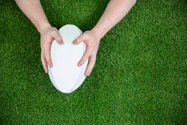 A rugby player scoring a try — Stock Photo, Image