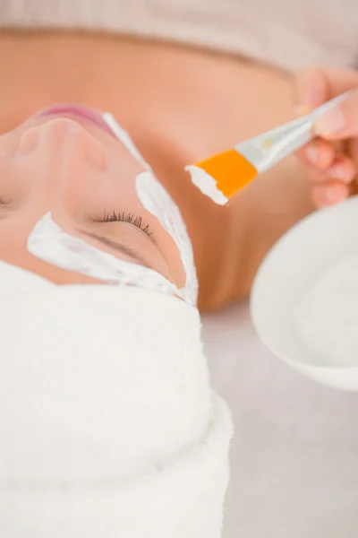 Attractive woman receiving treatment — Stock Photo, Image