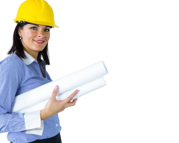 Architect smiling at the camera — Stock Photo, Image