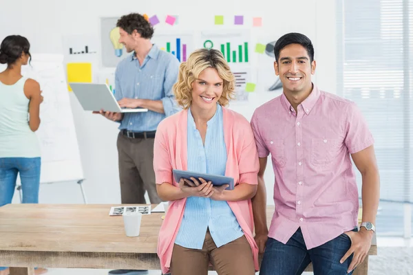 Creative team people with laptop and digital tablet — Stock Photo, Image