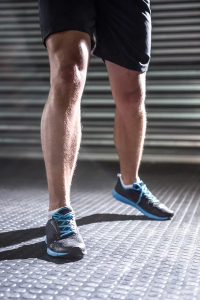 Muscular masculine legs — Stock Photo, Image