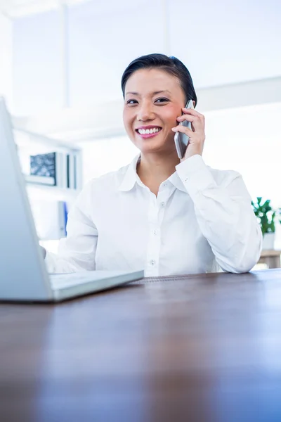 Businesswoman having phone call — Stock Photo, Image