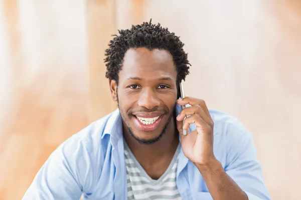 Young creative businessman on the phone — Stock Photo, Image