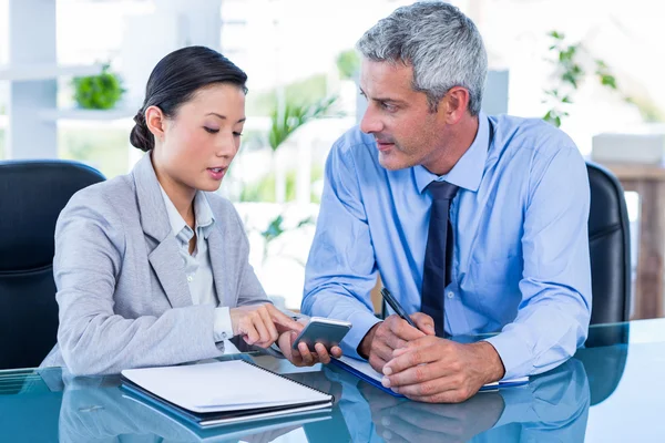 Serious business people working together — Stock Photo, Image