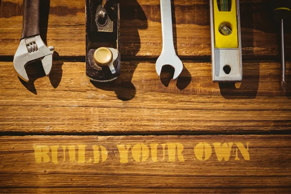 Λέξη οικοδομήσουμε σας κατά εργαλεία — Φωτογραφία Αρχείου