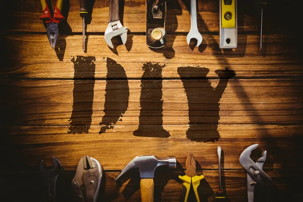 DIY κατά γραφείο με εργαλεία — Φωτογραφία Αρχείου
