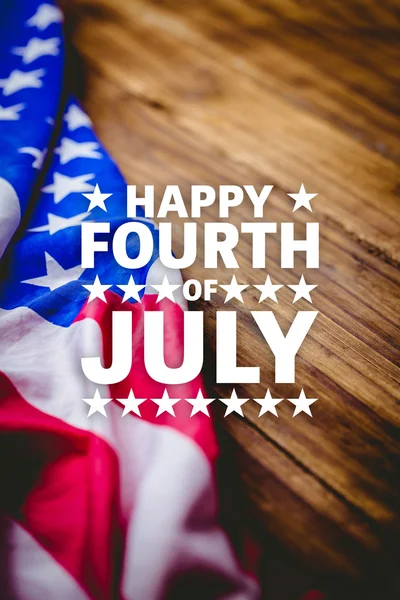 Composite image of happy fourth of july — Stock Photo, Image