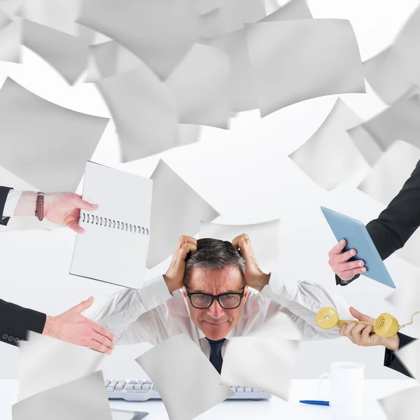 Well dressed annoyed businessman — Stock Photo, Image