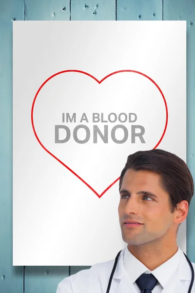 Vér adományt kártyát — Stock Fotó
