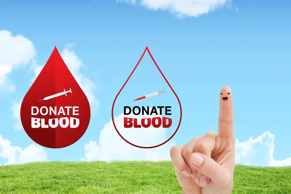 Composite image of blood donation — Stock Photo, Image