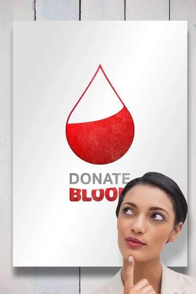 Carta di donazione di sangue — Foto Stock