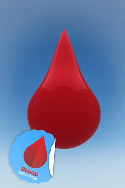 Gesamtbild der Blutspende — Stockfoto