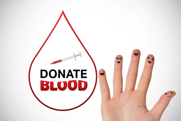 Donar sangre contra los blancos — Foto de Stock