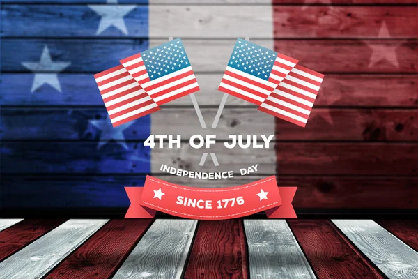Composite image of independence day graphic — Stock Photo, Image