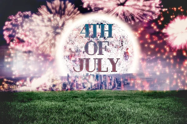 Composite image of independence day graphic — Stock Photo, Image