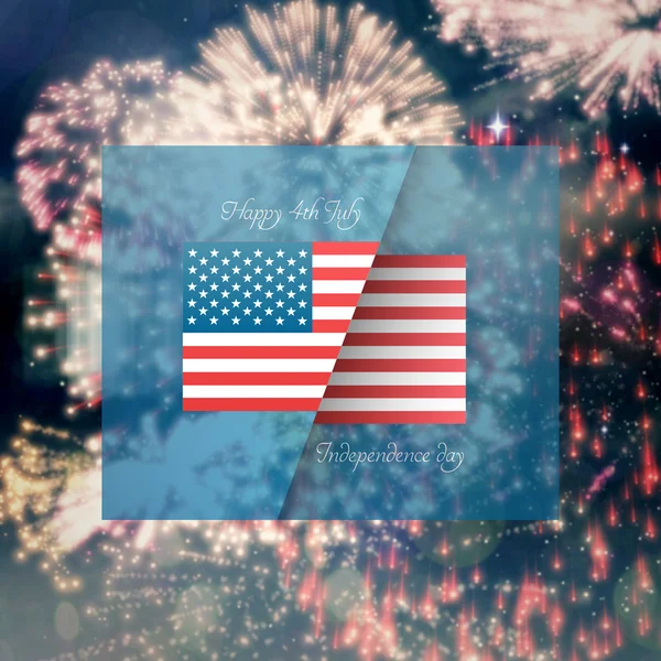 Composite image of independence day graphic — Stock Photo, Image