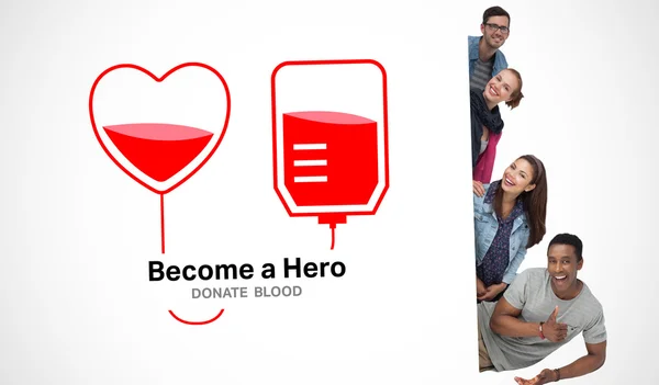 Kampaň na podporu dárcovství krve — Stock fotografie