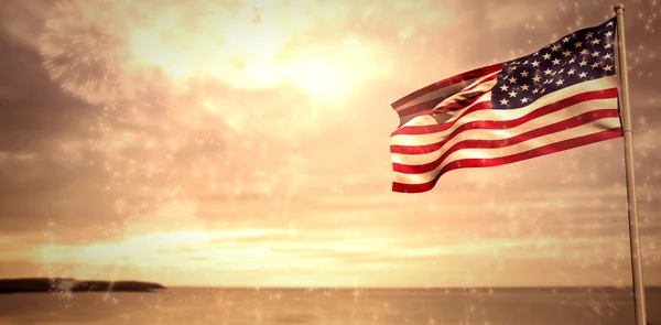 Американский национальный флаг — стоковое фото