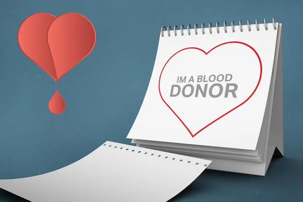 Blood donation calendar — Stock Photo, Image