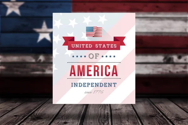 Composite image of independence day graphic — Stock Photo, Image