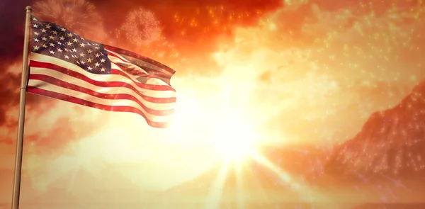 Amerika Birleşik Devletleri bayrağı — Stok fotoğraf