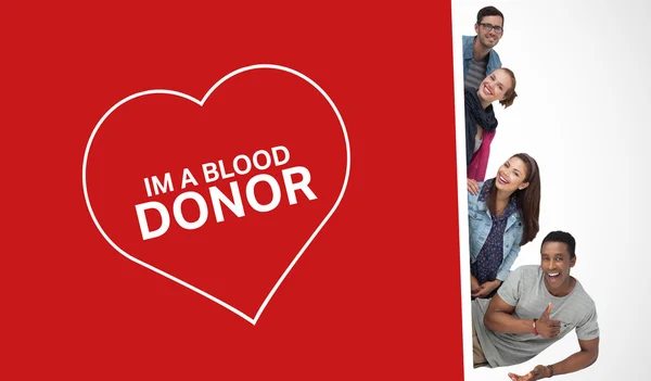 Bloed donatie campagne — Stockfoto
