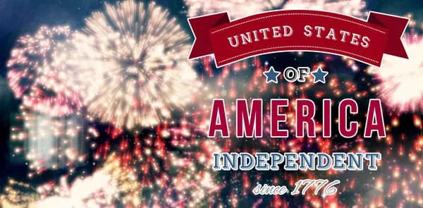 Composite image of independence day graphic — Stock Photo, Image