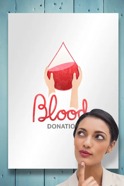 Tarjeta de donación de sangre — Foto de Stock