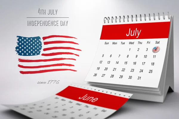 Złożony obraz graficzny Dzień Niepodległości — Zdjęcie stockowe