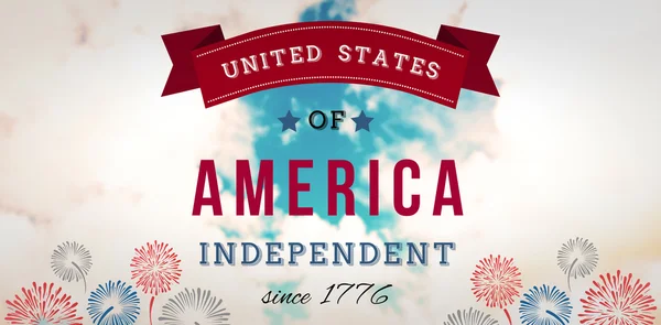 Composite image of independence day graphic — Stock Photo, Image