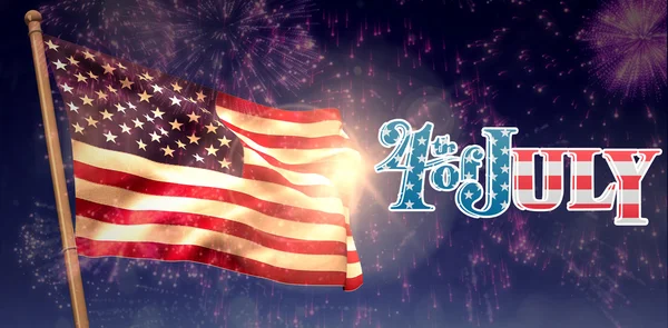 Composite image of independence day graphic — Stock Photo, Image