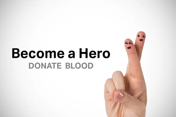 Bloeddonatie tegen Wit — Stockfoto