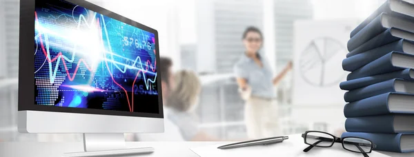 Modern computer screen — Stock Photo, Image