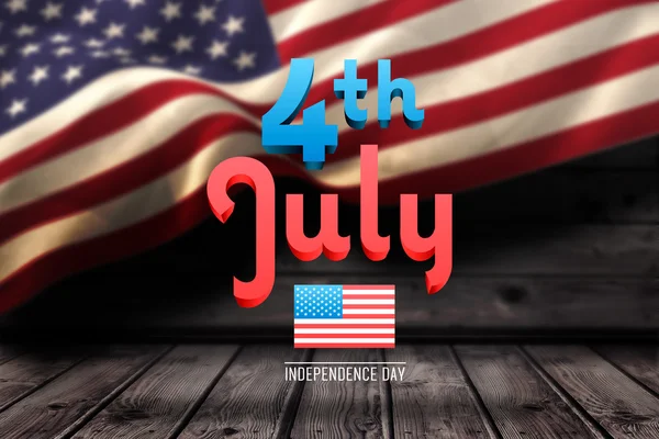 Composite image of independence day graphic — Stock Photo, Image