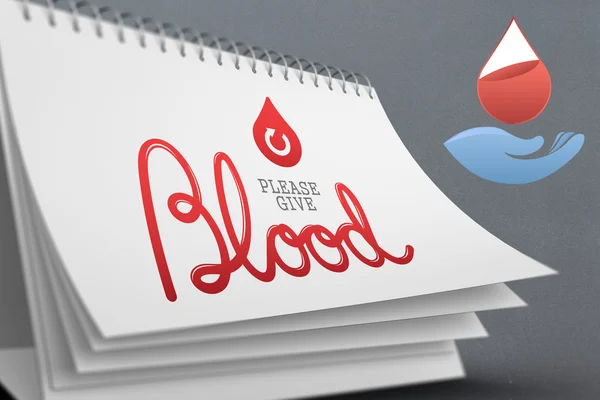 Blood donation calendar — Stock Photo, Image