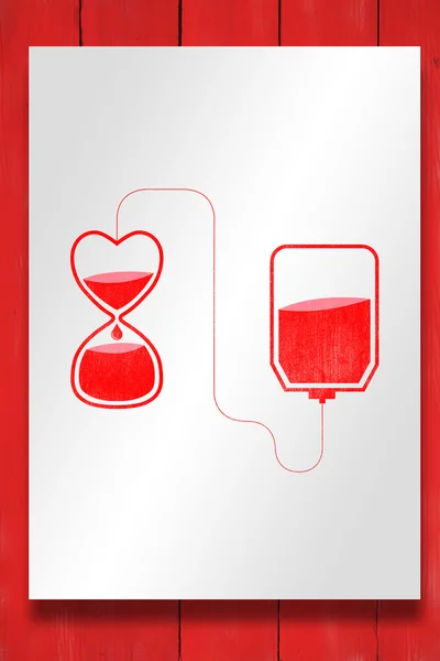 Blood donation sign — Stock Photo, Image