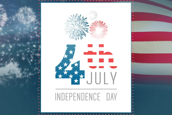 Samengestelde afbeelding van Onafhankelijkheidsdag afbeelding — Stockfoto