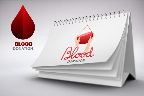 血液捐赠日历 — 图库照片