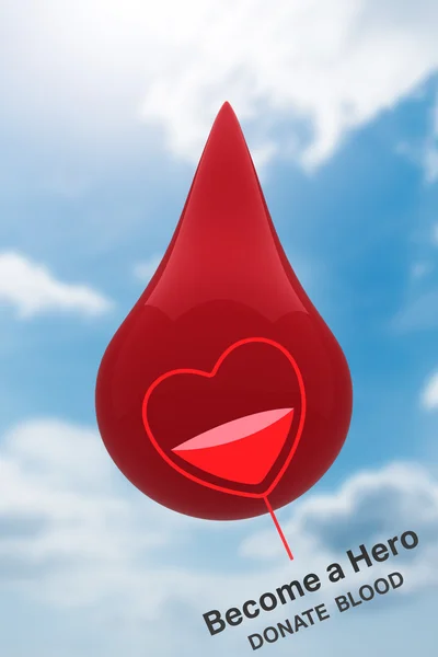 Imagen compuesta de donación de sangre — Foto de Stock