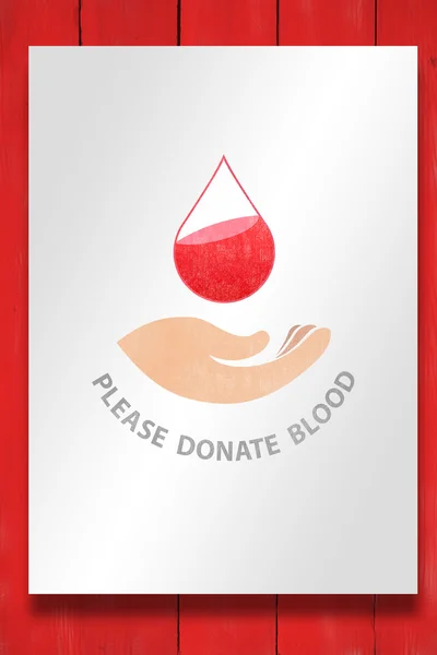 Tarjeta de donación de sangre —  Fotos de Stock