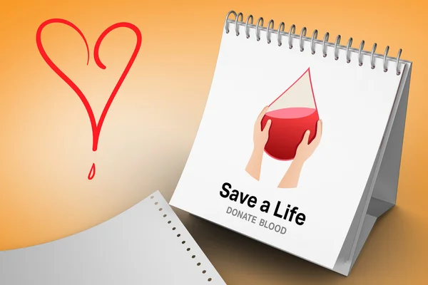 Calendario delle donazioni di sangue — Foto Stock