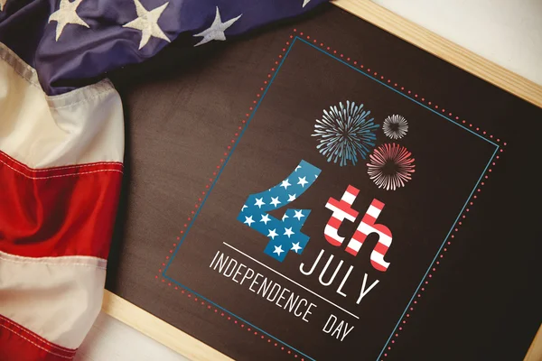 Composite image of independence day graphic — Stock Photo, Image