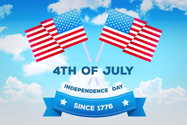 Kompozit kép, grafika függetlenség napja — Stock Fotó