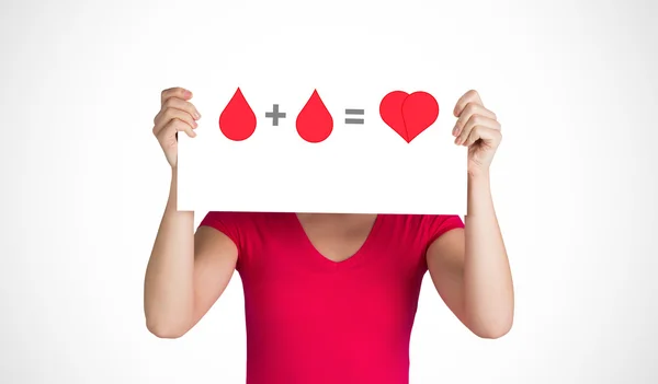Signo de donación de sangre — Foto de Stock