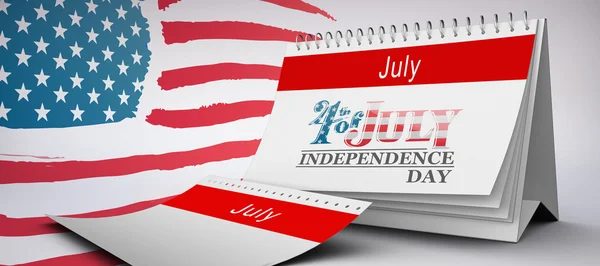 Composite image of independence day graphic — Stock Photo, Image