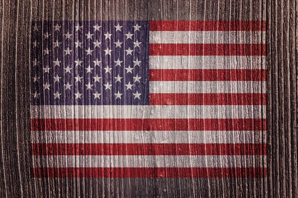 Samengestelde afbeelding van Verenigde Staten nationale vlag — Stockfoto