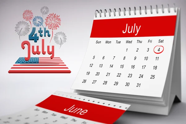 Composite image of independence day graphic — Stock Photo, Image