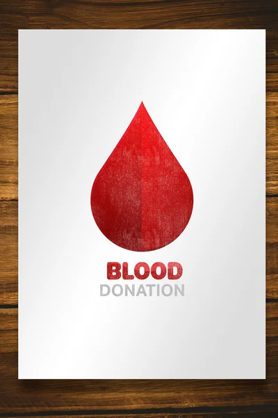 Blodet donation kortet — Stockfoto